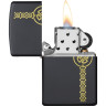 Зажигалка Zippo Celtic Design, чёрный матовый