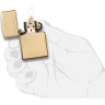 Зажигалка Zippo Classic 254, золотистая